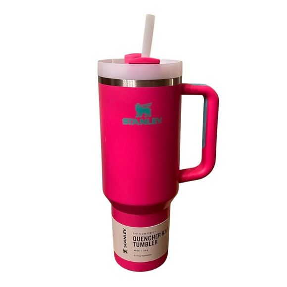 Stanley Quencher 40oz Passion Pink Insulated Water Bottle with Handle - Picture 7 of 16